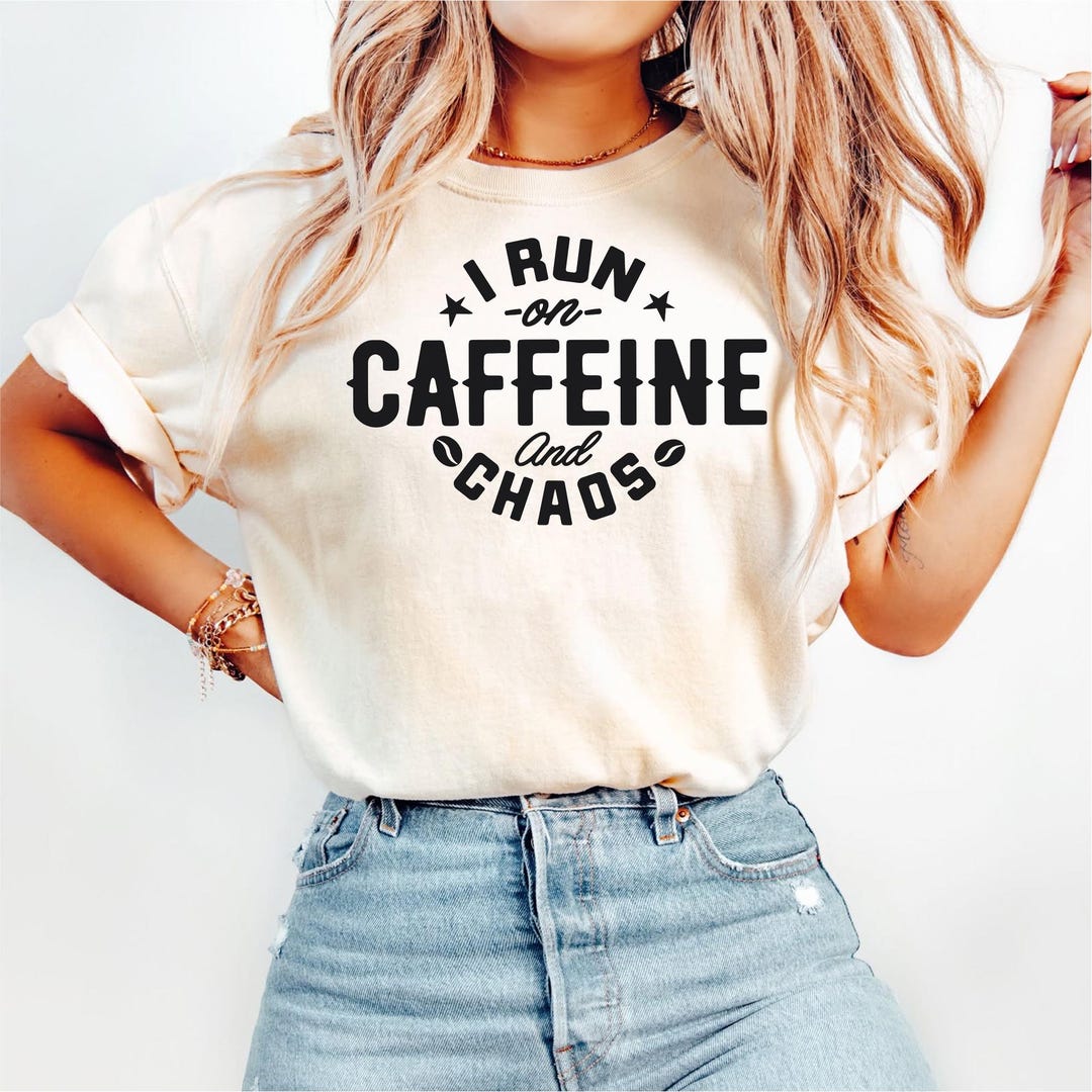 Caffeine and Chaos SVG PNG, Funny Coffee Lover Quote (digital Download ...