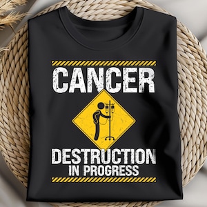 Cancer Destruction In Progress SVG Chemotherapy Warrior SVG Cancer Awareness Graphic PNG, Fighting Cancer Sign Clipart for Cricut Silhouette