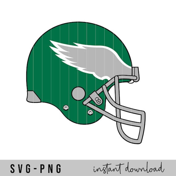 Retro Philly Eagles Football Helmet, Bird Gang PNG SVG (Digital Download)