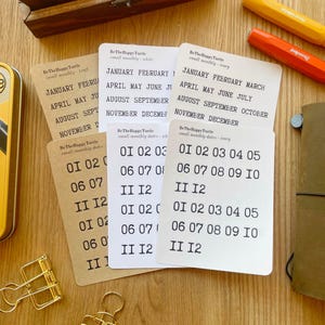 small monthly 2 sticker sheets, journal stickers, planner stickers, scrapbook stickers, bujo stickers, cute stickers