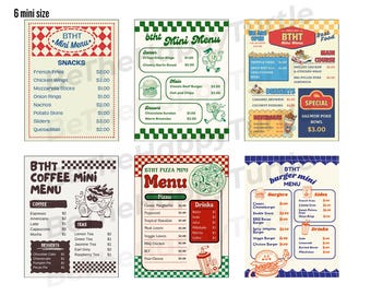 Digital Download | Menu Mini Collection Bundle | Savings Challenge | A7