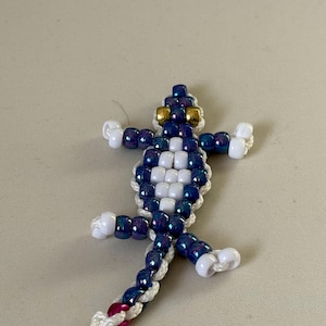 Perlen Eidechse, Schlüsselanhänger, Pony Bead Eidechse, Perlen Haustier