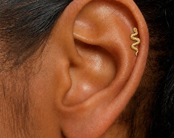 Titanium Threadless Stud, Flat Back Earring, Cartilage Helix Tragus Labret Piercing Jewelry 16G/18G/20G