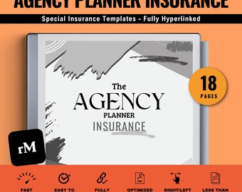 The Agency Planner Insurance - Per mancini / Pianificatore di produttività aziendale datato per professionisti assicurativi