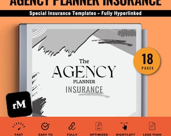 The Agency Planner Insurance – Agenda giornaliera datata per professionisti mancini