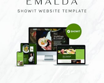 Showit Website Vorlage für Restaurants, Cafés, Caterer, Personal Köche, Bäckereien, Konditoreien