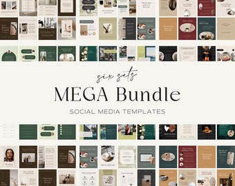 Bundle Instagram Social Media Templates Canva
