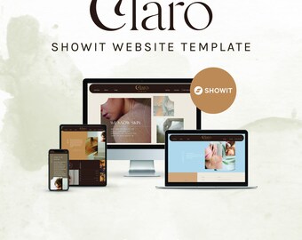 Showit Website Vorlage für Salons, Friseur, Hautpflege-Marken, Brow Bars