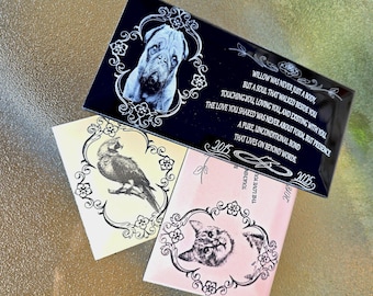 Custom Pet Memory Plaque – Engraved Photo & Poem Tribute / Personalized Grave Marker or Home Display