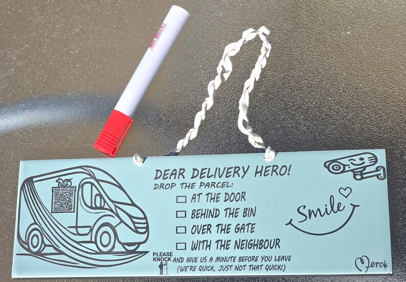 Waterproof Delivery Sign – No More Soggy Notes! image 2