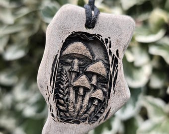 Cubensis – The Door Between Worlds Psilocybin Mushroom Amulet • Dual-Sided Pendant