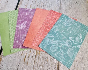 Paper Pack, Garden Themed Papers, Gardening Prints, Floral, Botanical Scrap Pack