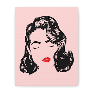 Stylish Art, Modern Home Decor, Wall Art, Gift for Her, Feminine Artwork, Unique Bedroom Decor, Pop Art Print