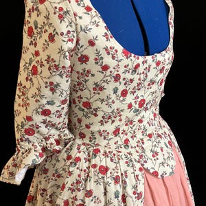 Williamsburg cotton gown, Robe a L’Anglaise, 18th century, size 14