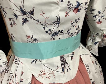 Silk sash for a fashionable lady, 18th century accessory