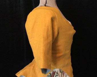 CUSTOM FOR NICOLE jacket ruffle, tucker, 18th century