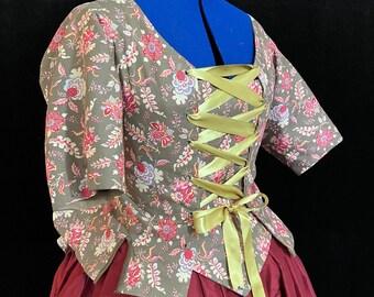 Fine chintz Jacket, 18th century, size 8-10