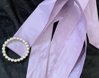 Silk sash for a fashionable lady, 18th century accessory