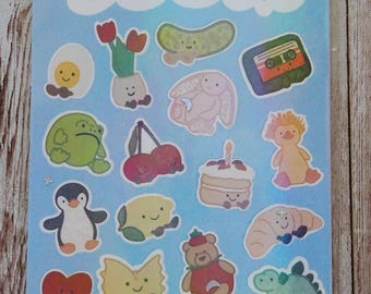 Cutie Cuddly Original Classic Sticker Sheet
