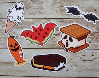 Summerween Snacks Vinyl Stickers