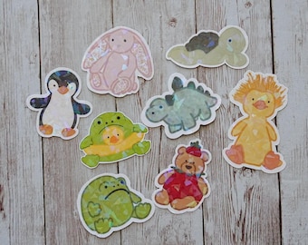 Animal Themed Cutie Cuddler Vinyl Stickers