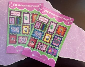 Y2K Stamp Sticker Sheet