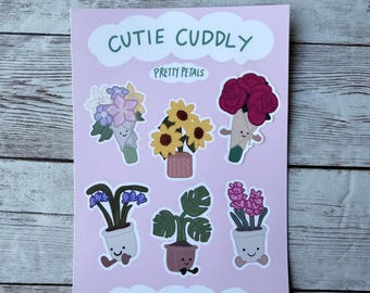 Cutie Cuddly Pretty Pedals Classic Sticker Sheet