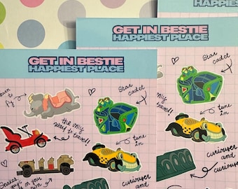 Get In Bestie Happiest Place Sticker Sheet