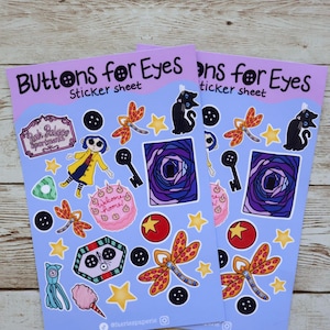Buttons For Eyes Sticker Sheet