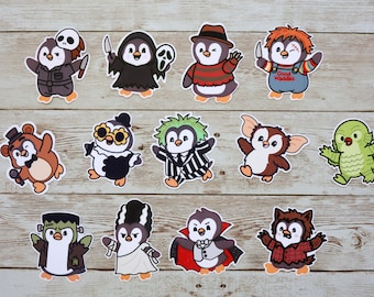 Mr Waddles Halloween Costume Vinyl Stickers