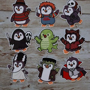 Pegatinas de vinilo para disfraz de Halloween del Sr. Waddles