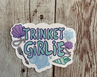 Trinket Girlie vinyl sticker