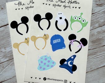 The Mad Hatter Classic Sticker Sheet