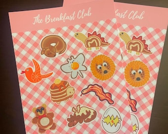 The Breakfast Club Sticker Sheet