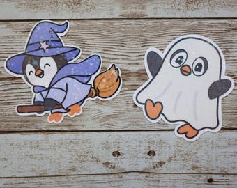 Halloween Costume Waddles Penguin Vinyl Sticker