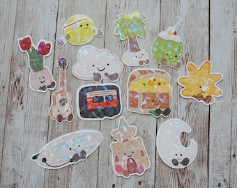 Miscellaneous Themed Cutie Cuddler Vinyl Stickers