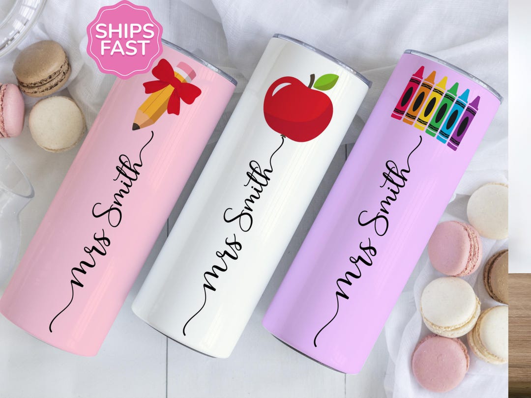 Personalized Teacher Tumbler - Custom Gift for Educators, Teacher ...