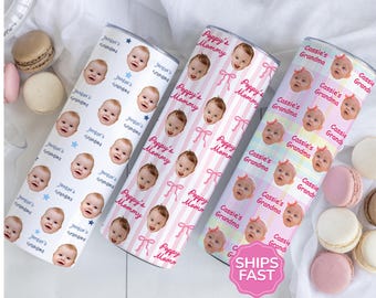 Custom Baby Faces Tumbler For Mom Personalized Baby Cup