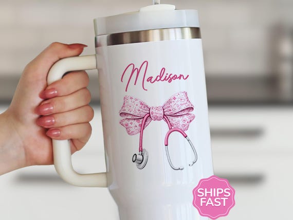 Custom Nurse Tumbler 40oz | Nurse Cups, Gift For Nursing Student
