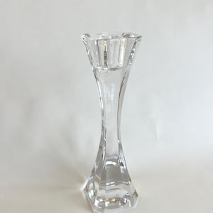 Villeroy & Boch Cocktail Club Crystal Candlestick | Modern Barware Accent | 6.5” Clear Glass Taper Holder | Minimalist Gift | Wedding Gift