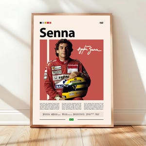 Ayrton Senna Poster, Formula One Poster, F1 Racing Poster, Motorsports, Formula 1 Poster, Formula 1 Gifts, Car Poster, Sports Poster