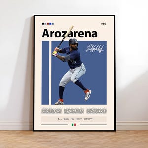 Randy Arozarena Poster, Tampa Bay Rays Print, MLB Wall Art, Baseball Player Decor, Rays Fan Gift, Sports Bedroom, Man Cave Print