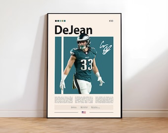Cooper DeJean, USA, Philadelphia Eagles, Iowa Hawkeyes, Poster