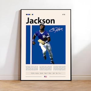 Bo Jackson poster, Los Angeles Raiders print, NFL muurkunst, decor voetballer, Raiders fan cadeau, sportslaapkamer, man Cave print
