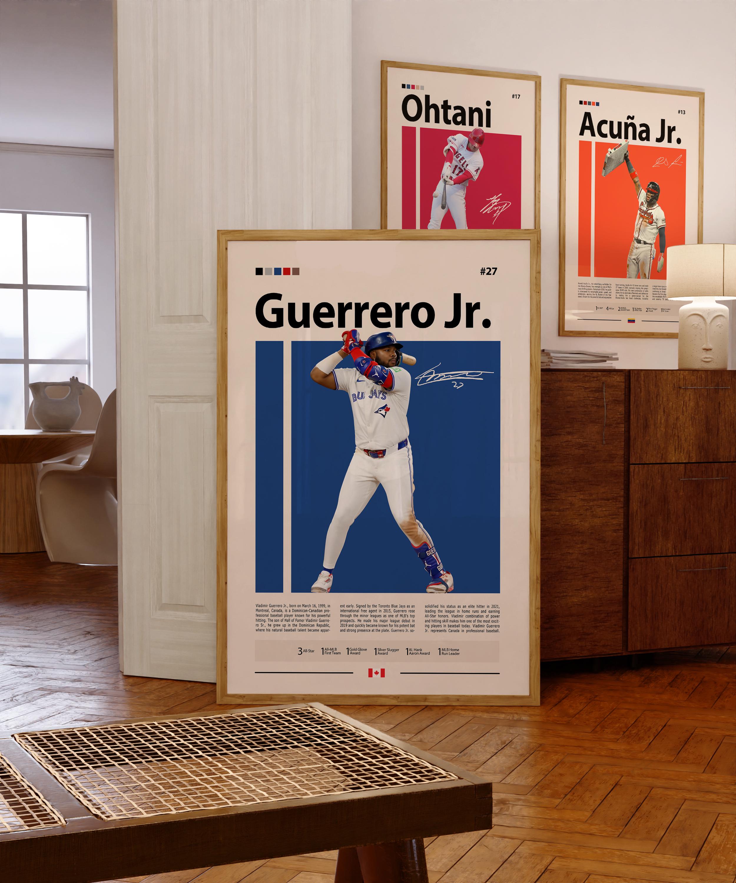 Vladimir Guerrero Jr. Poster, Toronto Blue Jays, Baseball Prints