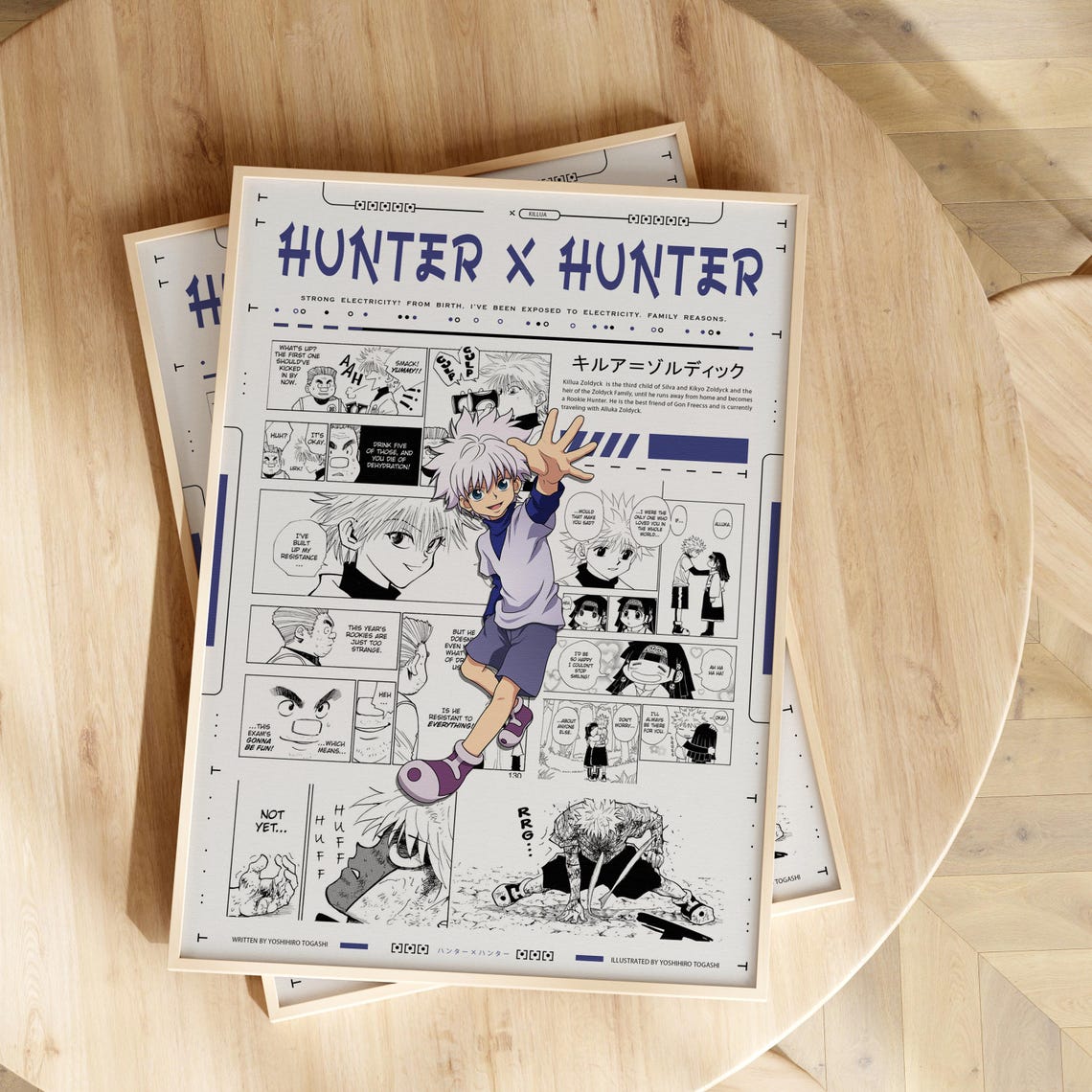 Hunter X Hunter Anime Poster - Hxh Killua Zoldyck Manga Art - Hunter X ...