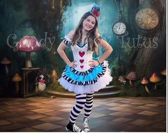 TEA PARTY FANTASY Adult Tutu and Corset Costume