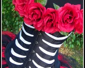 SUGAR SKULL QUEEN Day of the Dead Inspired Adult Tutu and Corset with Top Hat