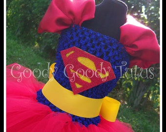 LOIS and CLARK Superman Inspired Tutu Dress