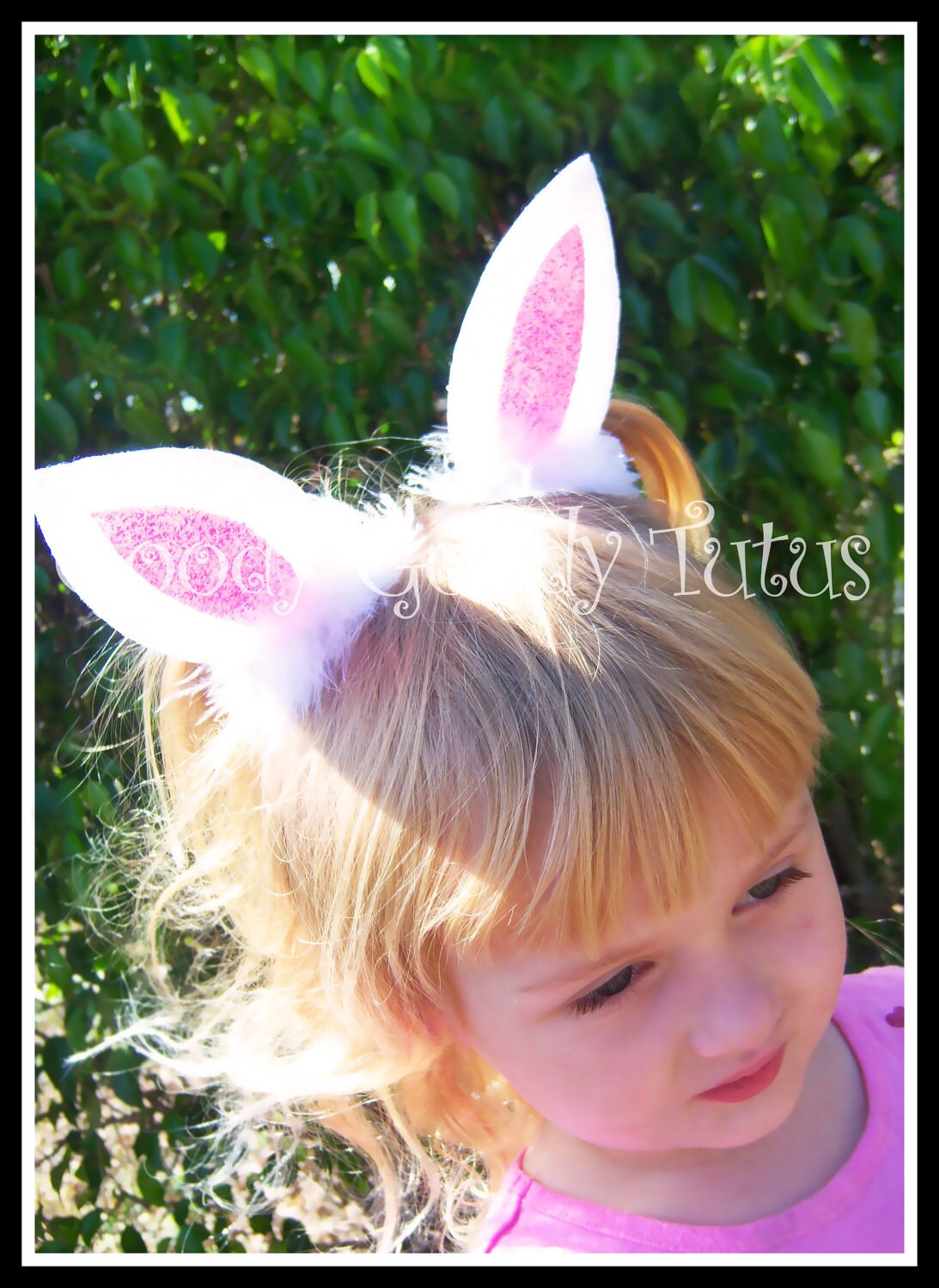 BUNNY EARS Glittery Felt Bunny Ear Hair Clips With Fluffy Etsy